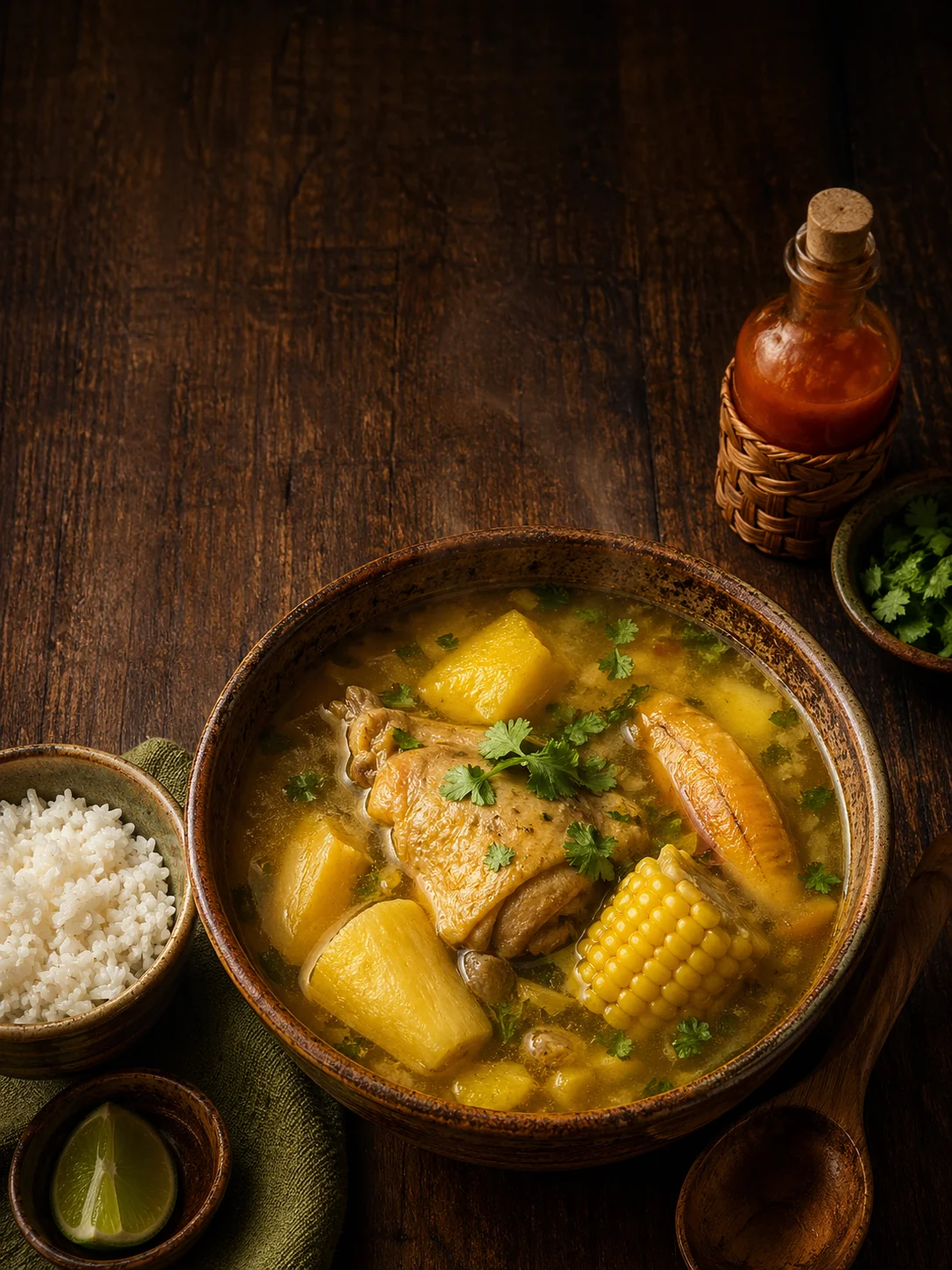 Sancocho de gallina - Tres horas de fuego lento. La receta de la abuela Lola sin atajos.